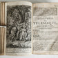 1760 ADVENTURES of TELEMACHUS in FRENCH antique ILLUSTRATED vellum bound