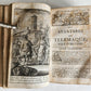 1760 ADVENTURES of TELEMACHUS in FRENCH antique ILLUSTRATED vellum bound