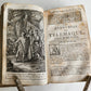 1760 ADVENTURES of TELEMACHUS in FRENCH antique ILLUSTRATED vellum bound