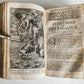 1760 ADVENTURES of TELEMACHUS in FRENCH antique ILLUSTRATED vellum bound