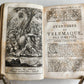 1760 ADVENTURES of TELEMACHUS in FRENCH antique ILLUSTRATED vellum bound