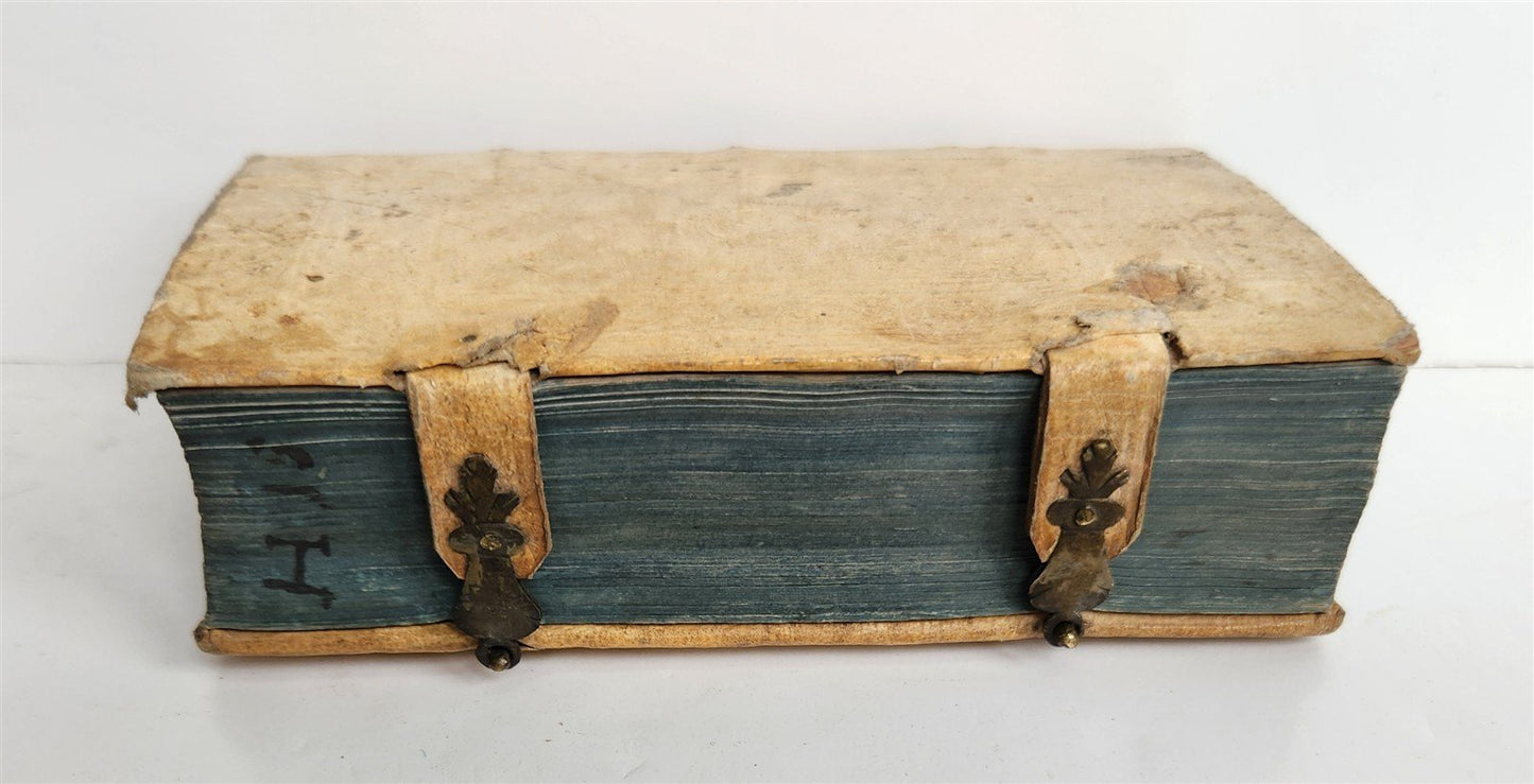 1657 CANON LAW MANUAL by CORVINUS antique ELZEVIR pigskin bound 17th CENTURY