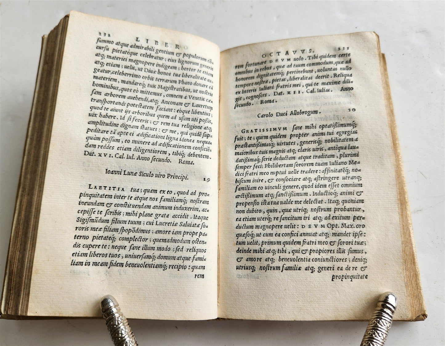 1552 PIETRO BEMBO antique vellum bound 16th CENTURY Epistolarum Leonis Decimi