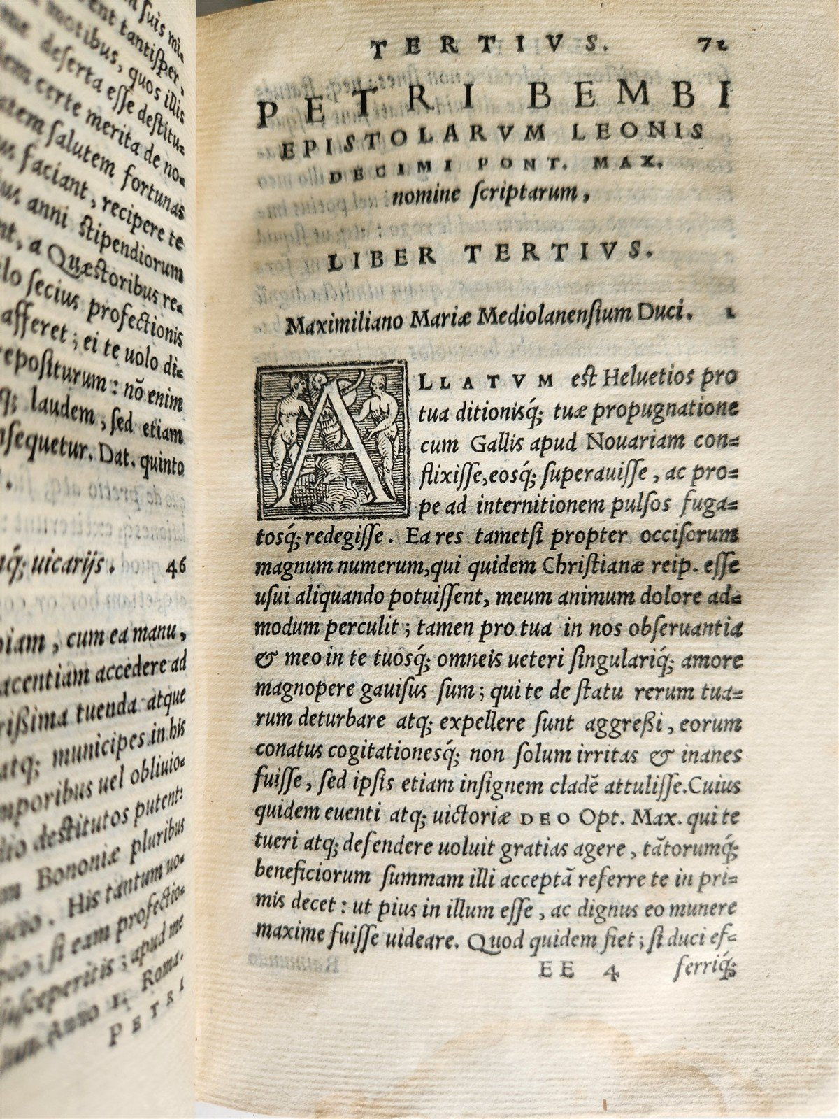 1552 PIETRO BEMBO antique vellum bound 16th CENTURY Epistolarum Leonis Decimi