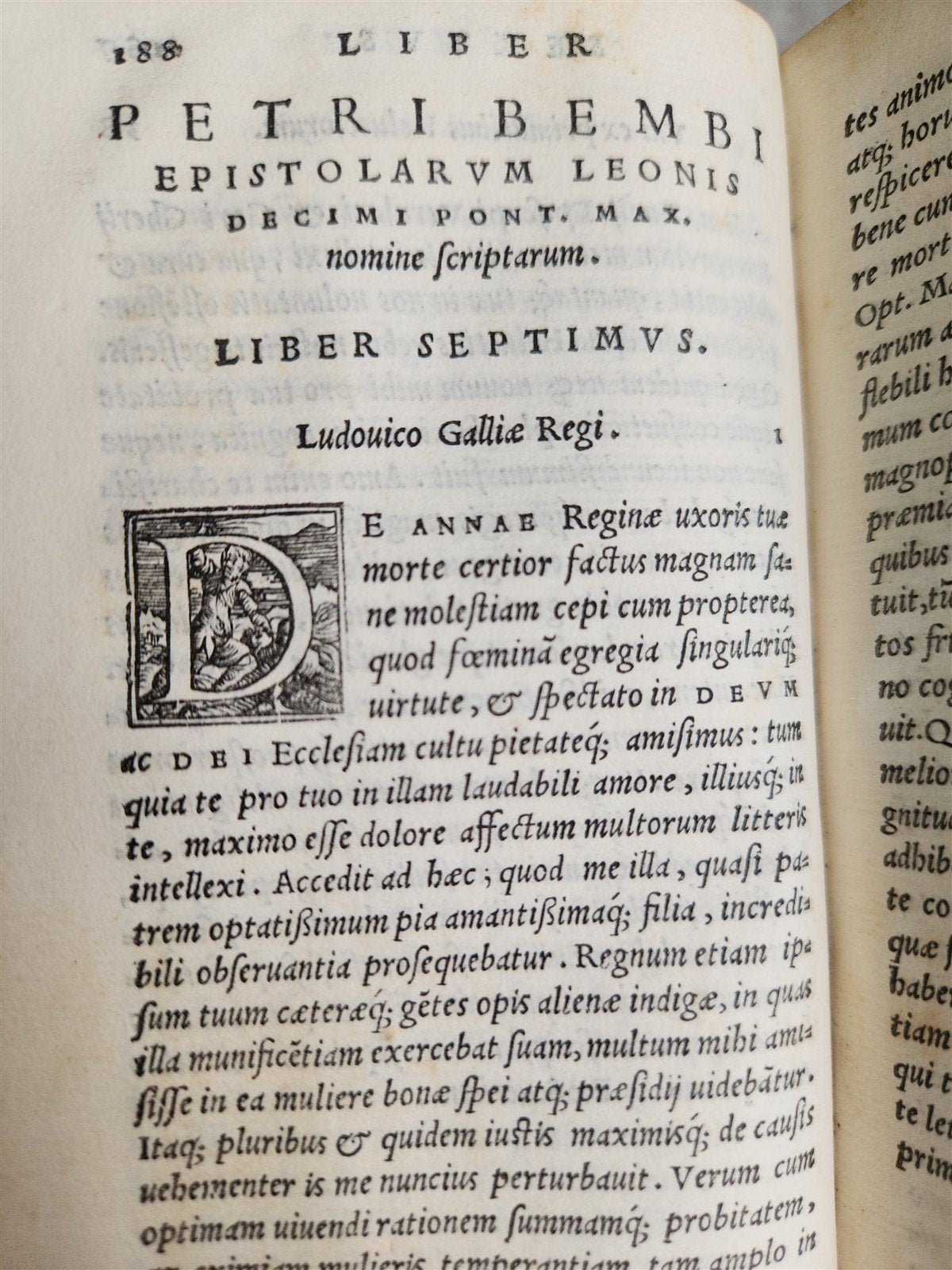 1552 PIETRO BEMBO antique vellum bound 16th CENTURY Epistolarum Leonis Decimi