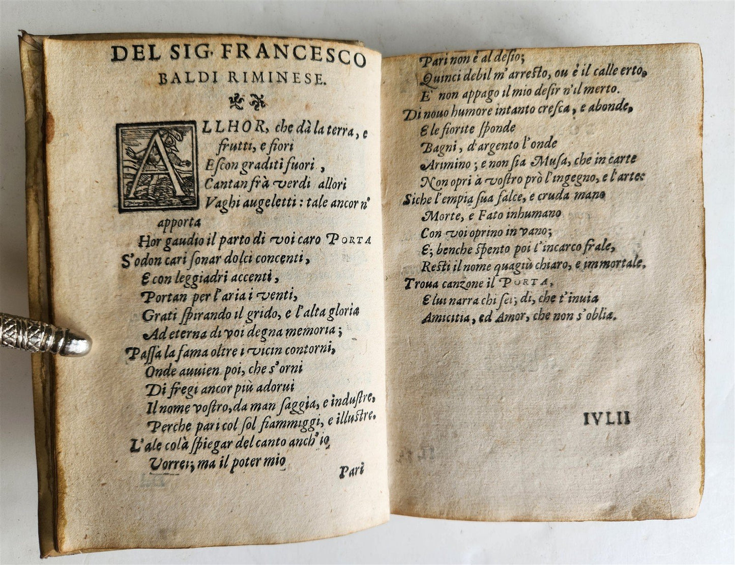 1589 Commentary on Torquato Tasso's Jerusalem Delivered ANTIQUE vellum bound