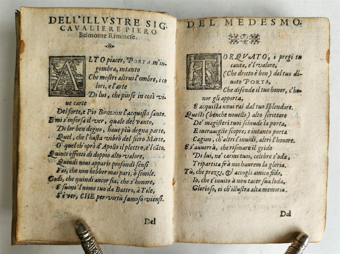 1589 Commentary on Torquato Tasso's Jerusalem Delivered ANTIQUE vellum bound