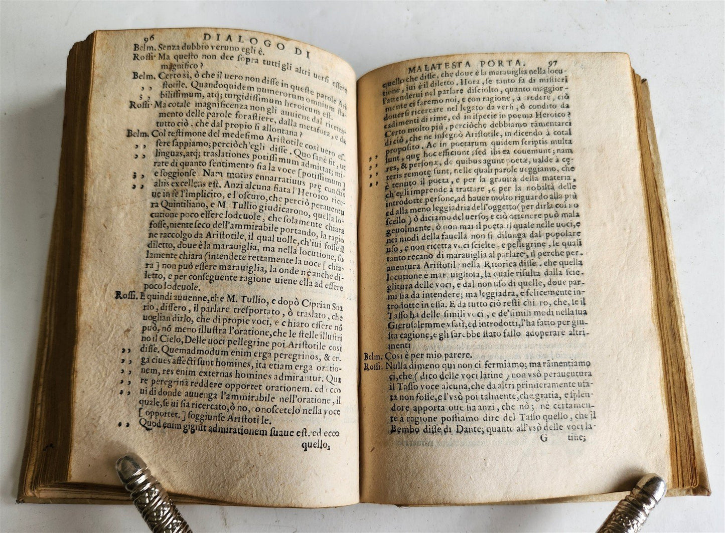1589 Commentary on Torquato Tasso's Jerusalem Delivered ANTIQUE vellum bound