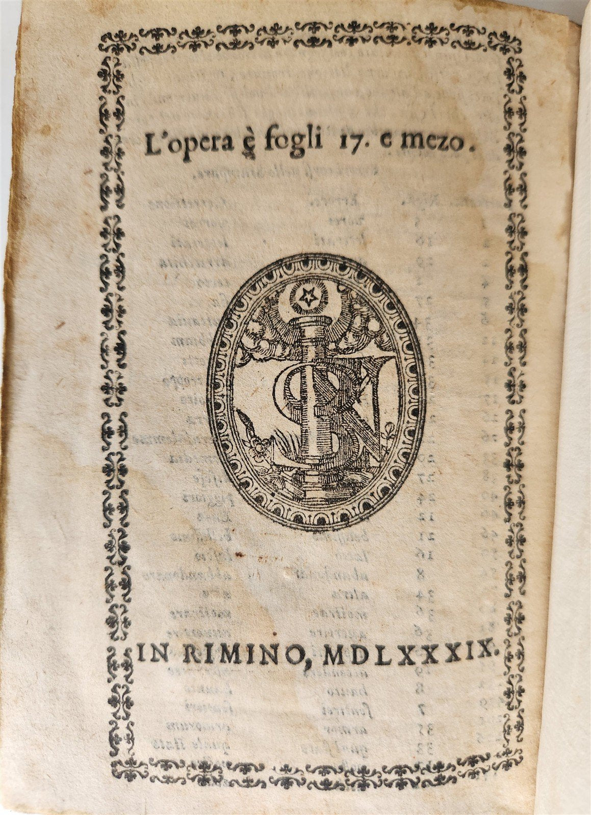1589 Commentary on Torquato Tasso's Jerusalem Delivered ANTIQUE vellum bound