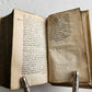 1641 WORKS by ERASMUS in LATIN pocket edition ANTIQUE vellum bound