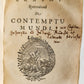 1641 WORKS by ERASMUS in LATIN pocket edition ANTIQUE vellum bound