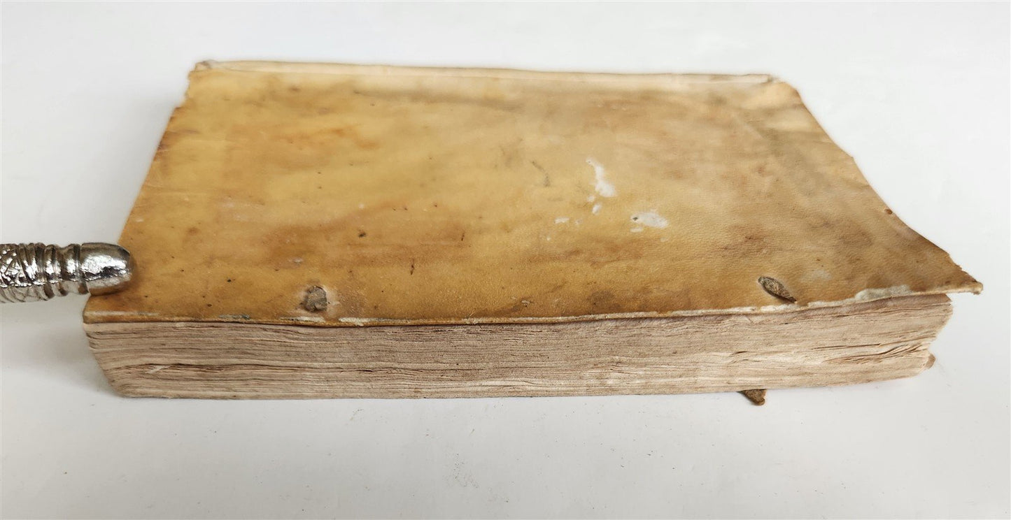 1611 first textbook for Jesuit rhetoric by Cipriano Soarez ANTIQUE vellum bound