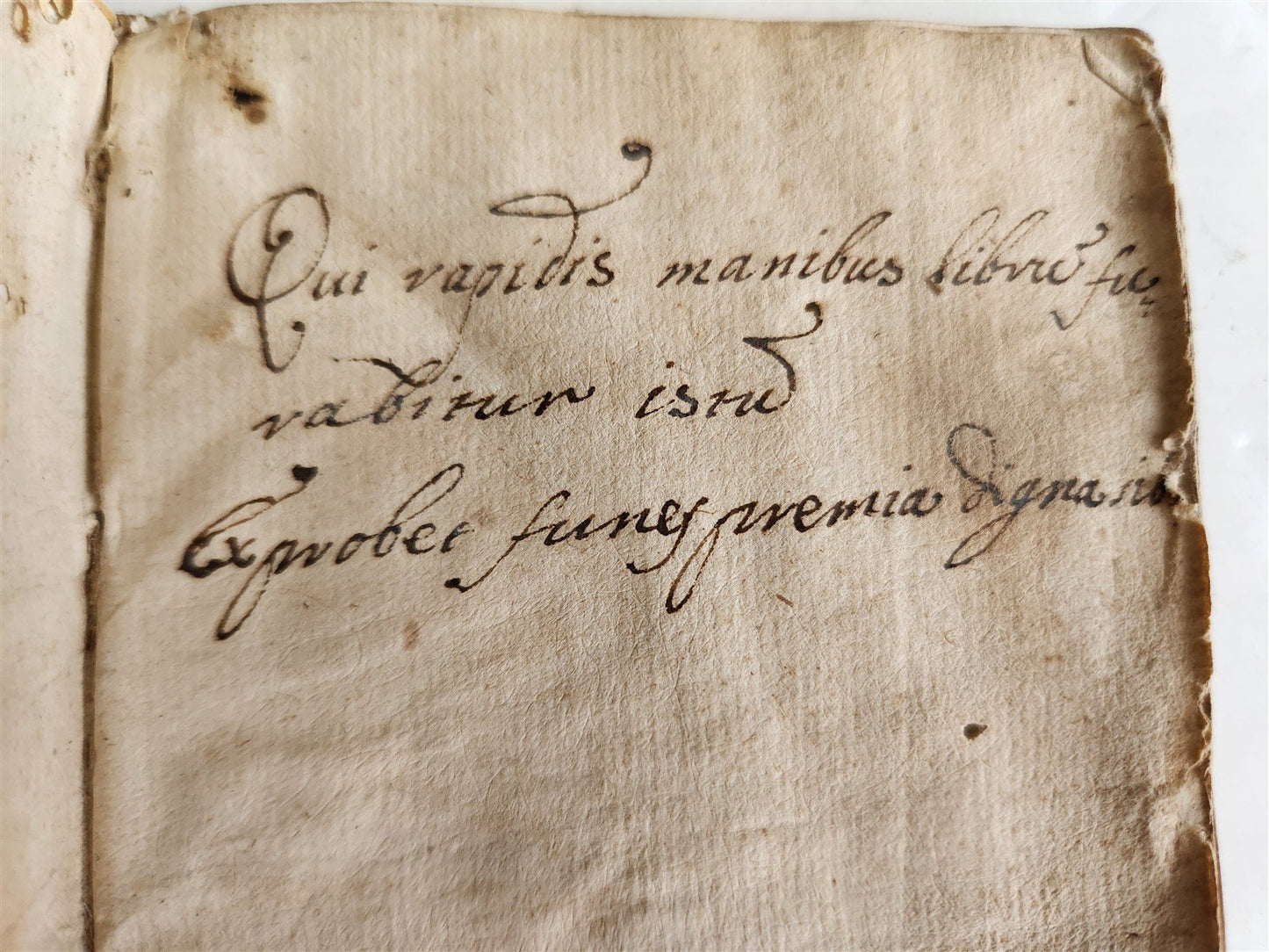 1611 first textbook for Jesuit rhetoric by Cipriano Soarez ANTIQUE vellum bound