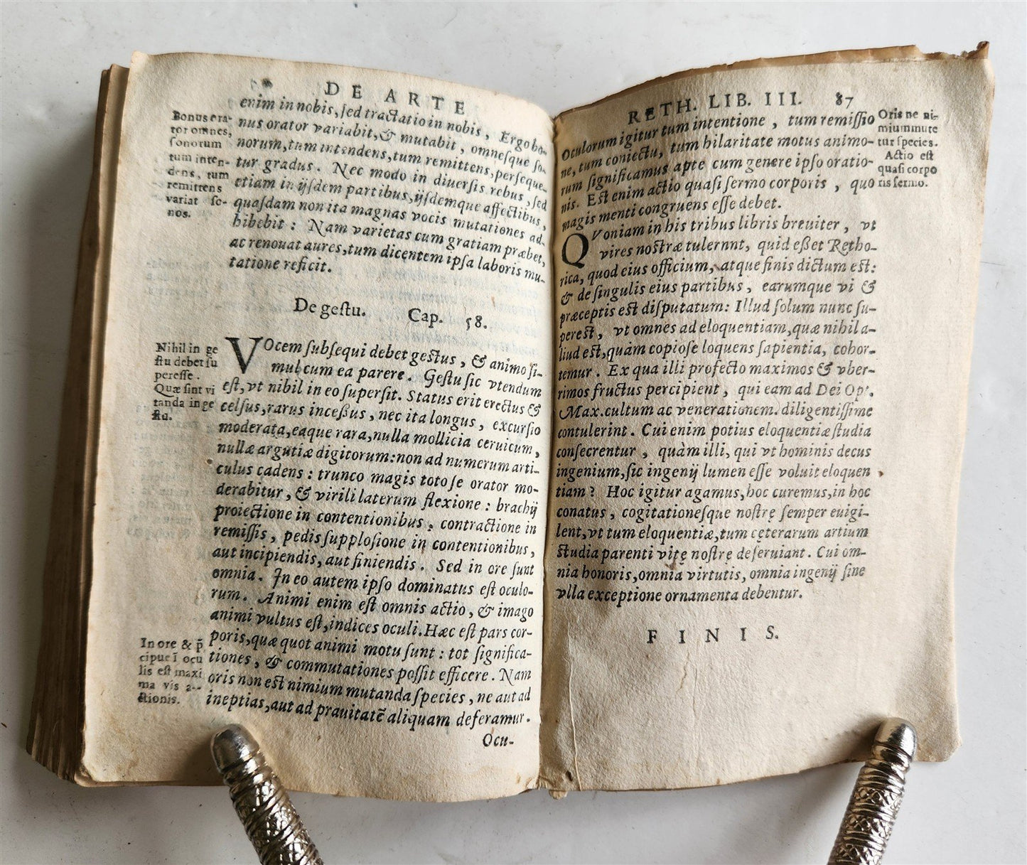 1611 first textbook for Jesuit rhetoric by Cipriano Soarez ANTIQUE vellum bound