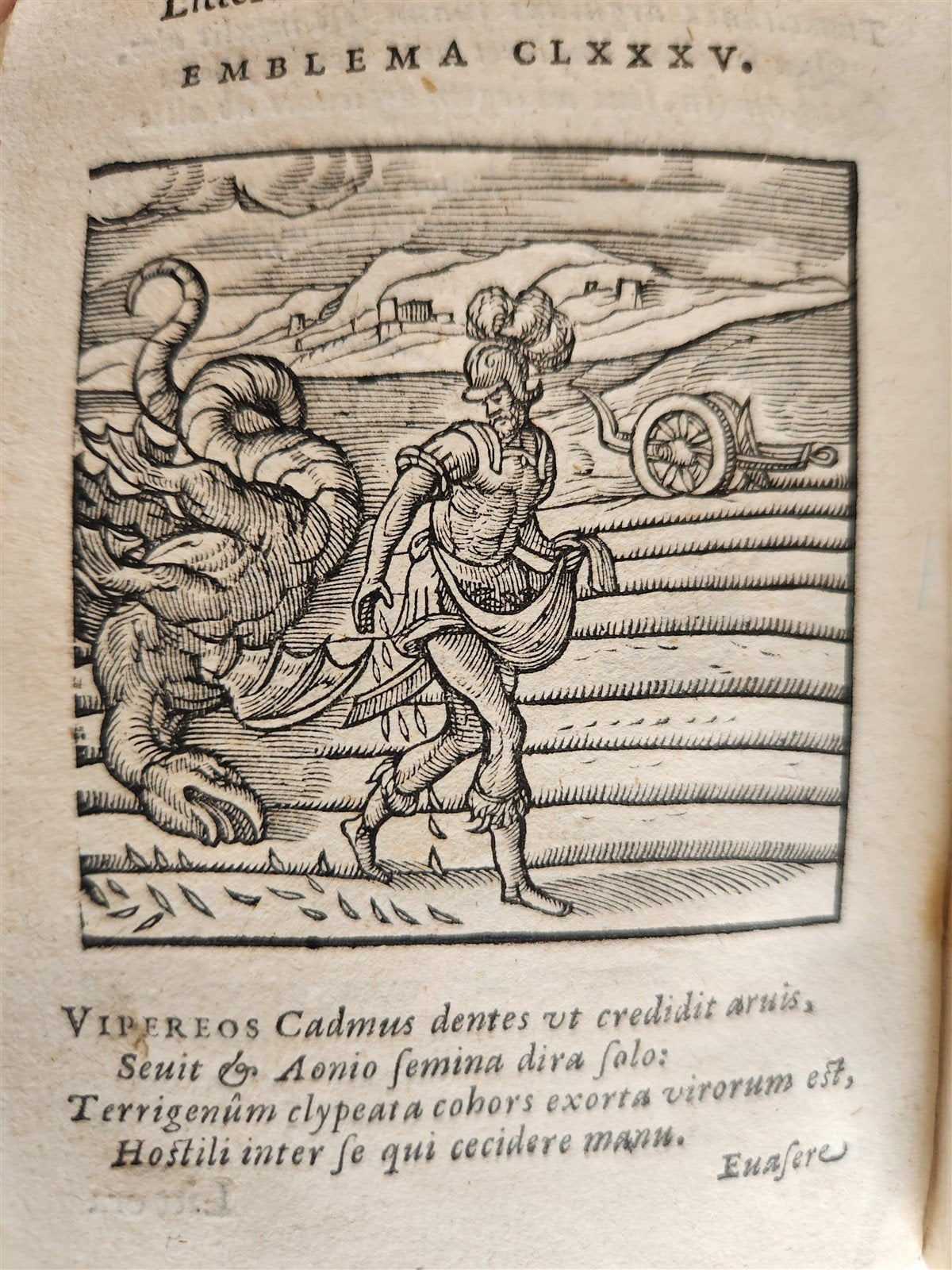 1648 EMBLEMATA by ANDREA ALCIATI illustrated w/ 209 engravings ANTIQUE vellum