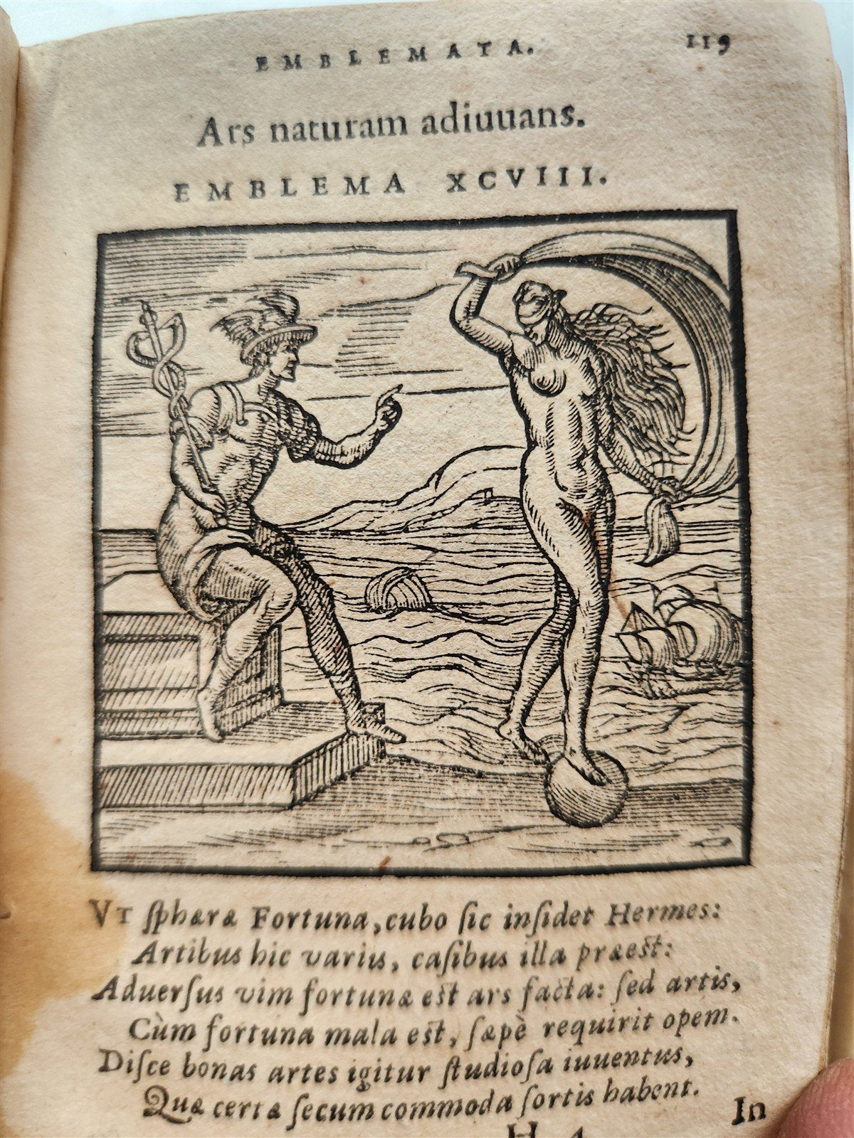1648 EMBLEMATA by ANDREA ALCIATI illustrated w/ 209 engravings ANTIQUE vellum