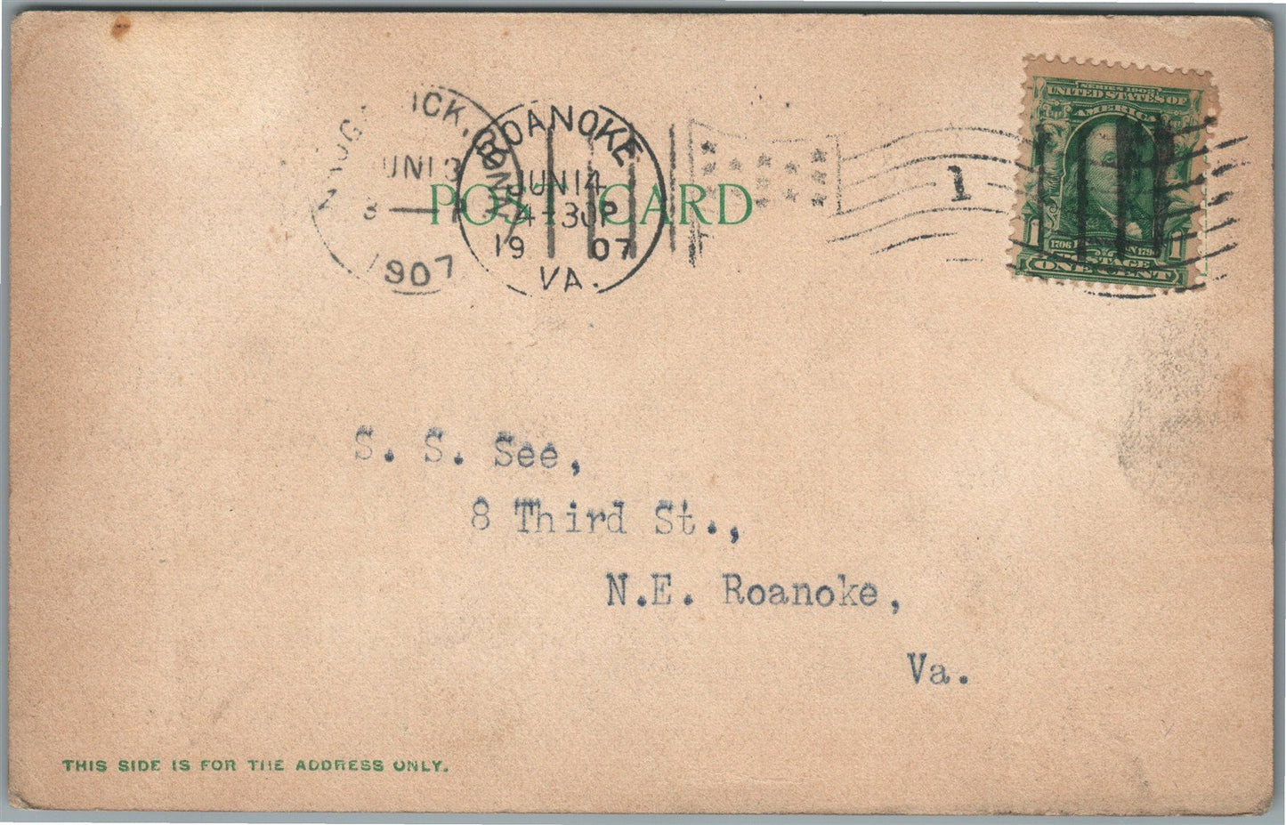 NAUGATUCK CT ANTIQUE POSTCARD