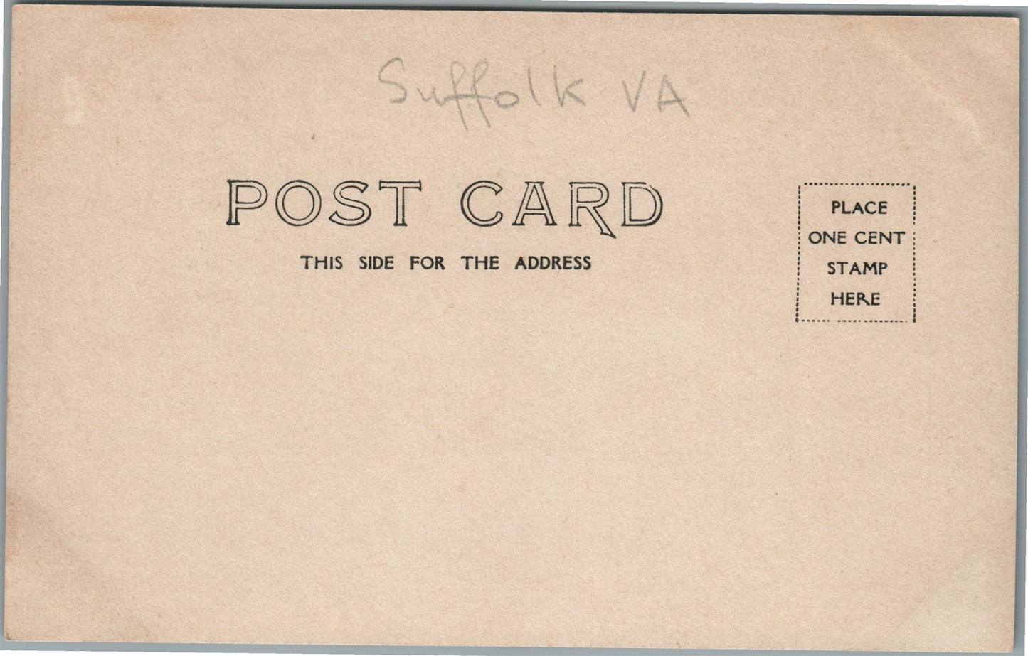 SUFFOLK VA BURNT MILLS ANTIQUE REAL PHOTO POSTCARD RPPC