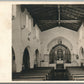 HOLLYWOOD CA ST.MARY of ANGELS CHURCH INTERIOR ANTIQUE REAL PHOTO POSTCARD RPPC