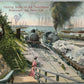 SAN PETRO CA HAULING ROCKS FOR THE GOVERNMENT BREAKWATER ANTIQUE POSTCARD