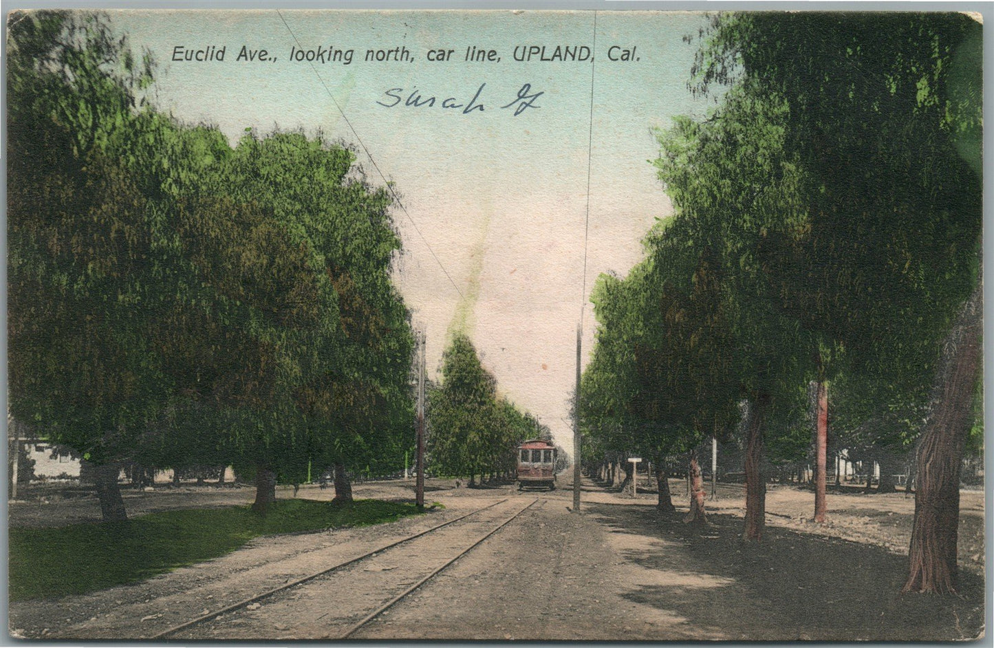 UPLAND CA EUCLID AVENUE ANTIQUE POSTCARD