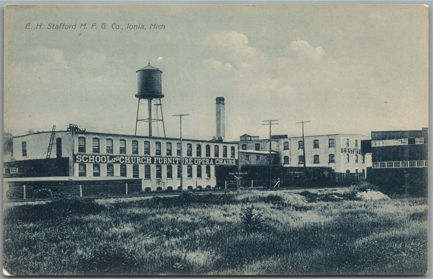 IONIA MI E.H. STAFFORD MFG COMPANY ANTIQUE POSTCARD
