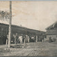 CARSON CITY MI RAILROAD STATION RAILWAY DEPOT ANTIQUE POSTCARD