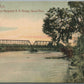 IONIA MI PERE MARQUETT RAILROAD BRIDGE ANTIQUE POSTCARD