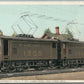 PORT HURON MI ELECTRIC LOCOMOTIVE ANTIQUE POSTCARD