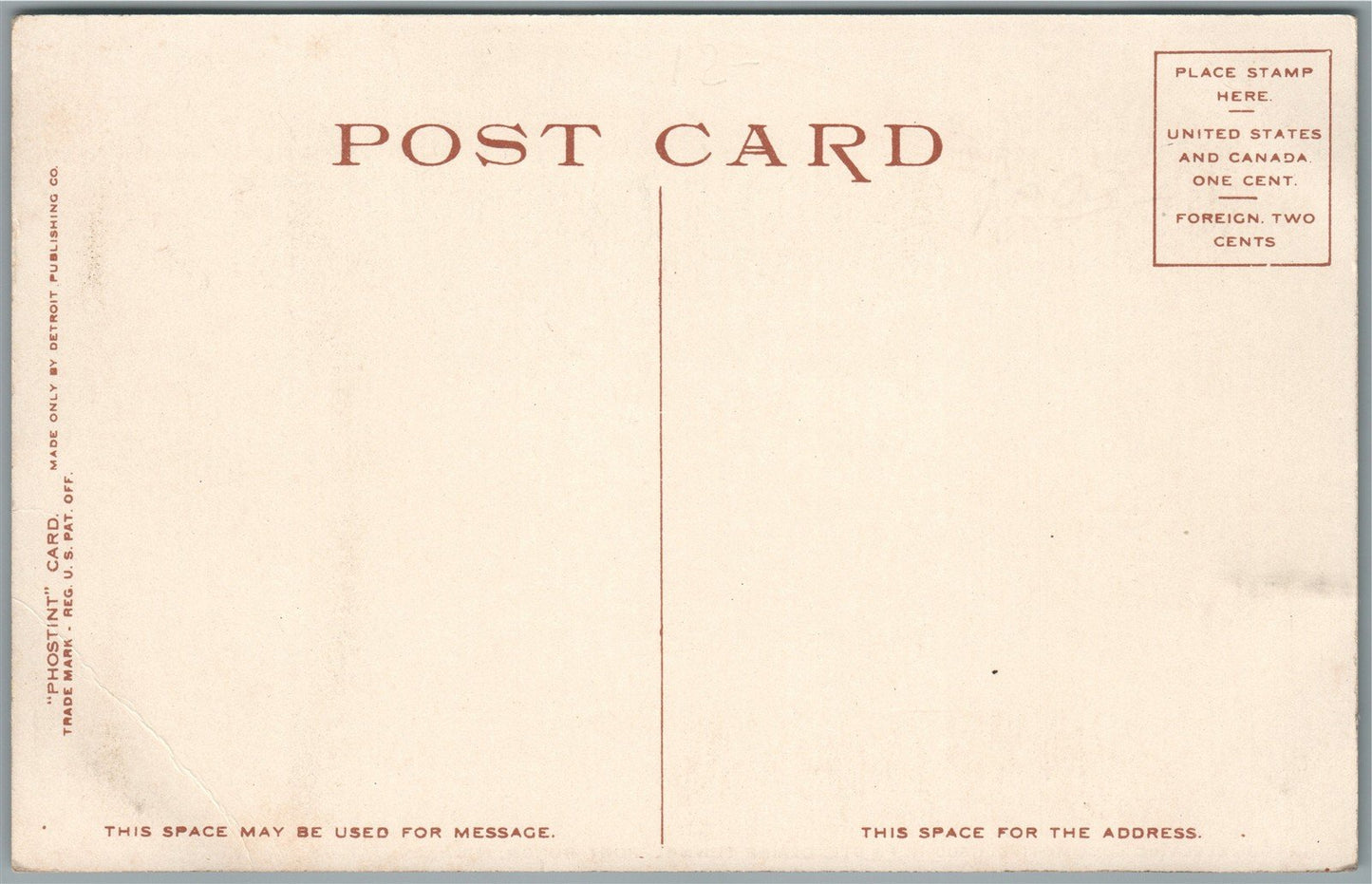 PORT HURON MI ELECTRIC LOCOMOTIVE ANTIQUE POSTCARD