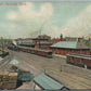JACKSON MI RAILROAD YARDS ANTIQUE POSTCARD