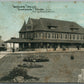 DURAND MI RAILROAD DEPOT RAILWAY STATION ANTIQUE POSTCARD