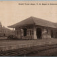 IONIA MI RAILROAD DEPOT RAILWAY STATION ANTIQUE POSTCARD