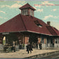 FLINT MI RAILROAD DEPOT RAILWAY STATION ANTIQUE POSTCARD