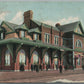 PORT HURON MI RAILROAD DEPOT RAILWAY STATION ANTIQUE POSTCARD