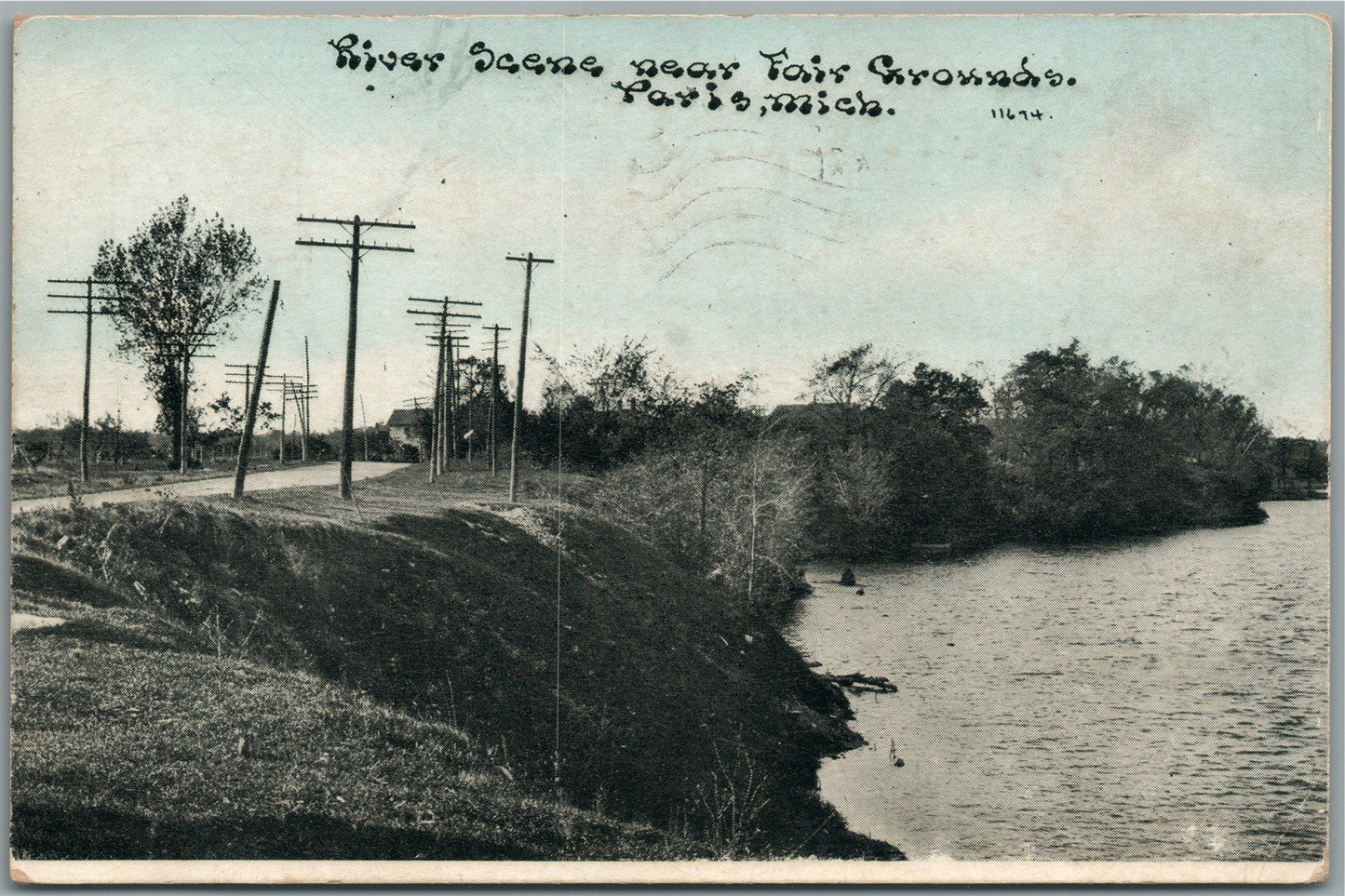 PARIS MI ANTIQUE POSTCARD