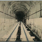 DETROIT MI RIVER TUNNEL ANTIQUE POSTCARD