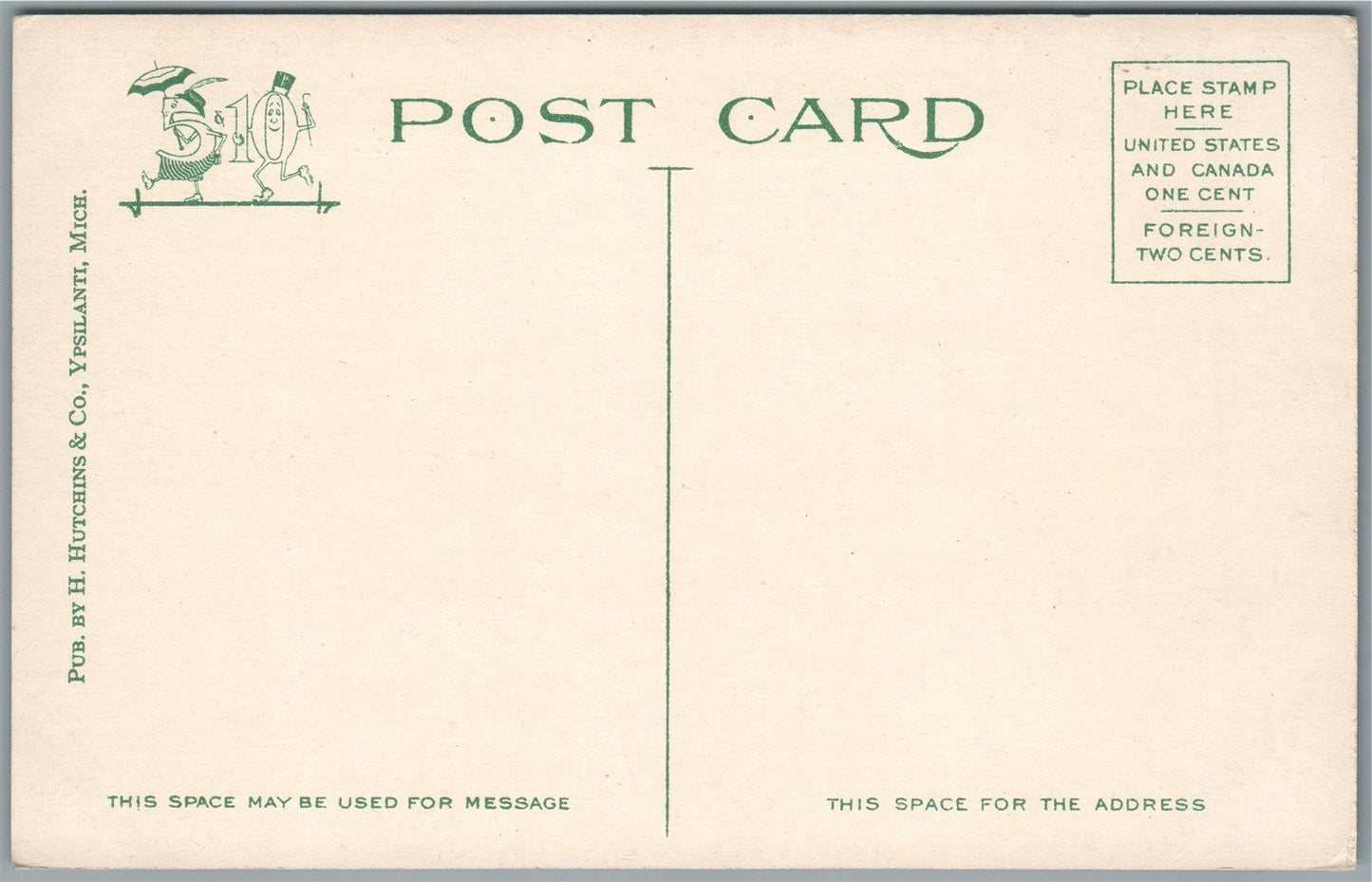 YPSILANTI MI HAMILTON STREET ANTIQUE POSTCARD