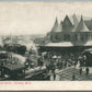DUREND MI UNION RAILROAD STATION RAILWAY DEPOT ANTIQUE POSTCARD