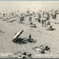 GRAND HAVEN MI LAKE MICH. BEACH STATE PARK VINTAGE REAL PHOTO POSTCARD RPPC