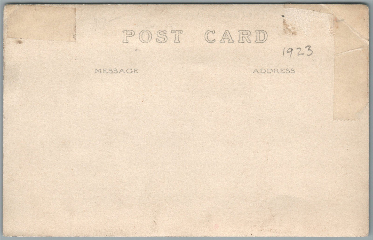 POMEII MI STREET SCENE w/ INDIAN GAS STATION ANTIQUE REAL PHOTO POSTCARD RPPC
