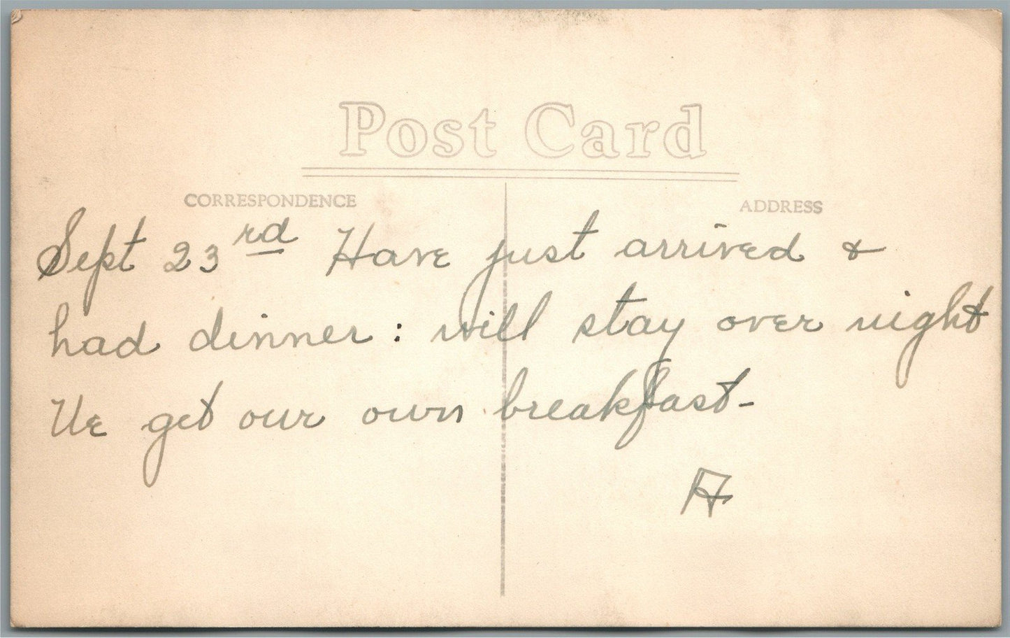 GRAND PASS OR WEASKU INN ANTIQUE REAL PHOTO POSTCARD RPPC