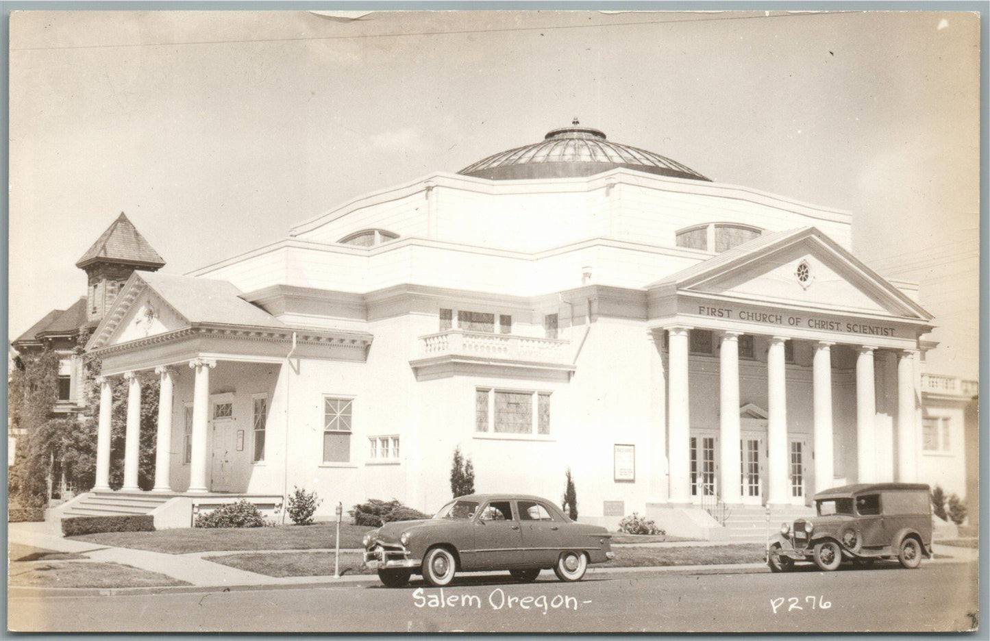SALEM OR CHRIST SCIENTIST CHURCH VINTAGE REAL PHOTO POSTCARD RPPC