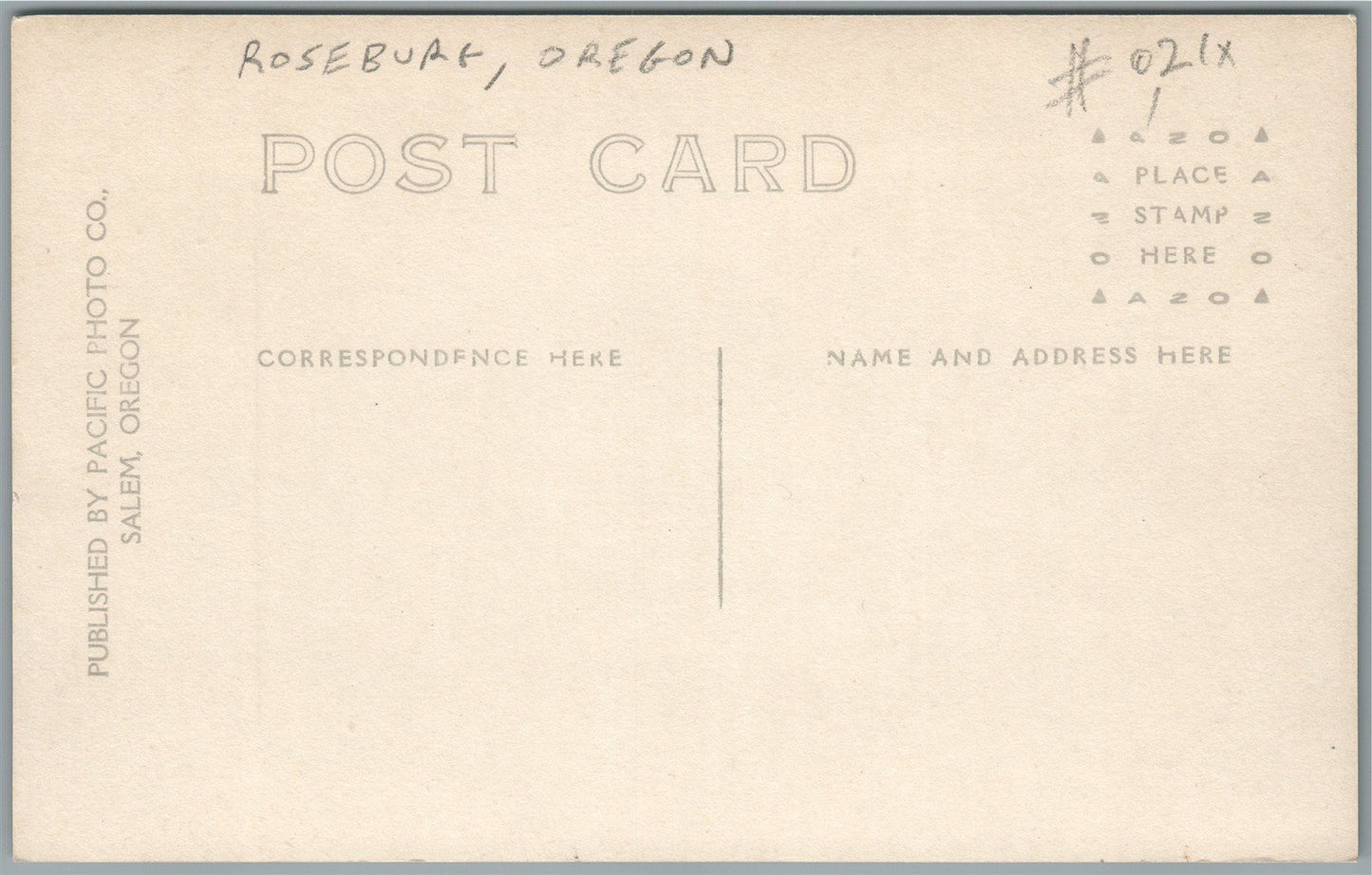 ROSEBURG OR RAILROAD STATION RAILWAY DEPOT ANTIQUE REAL PHOTO POSTCARD RPPC