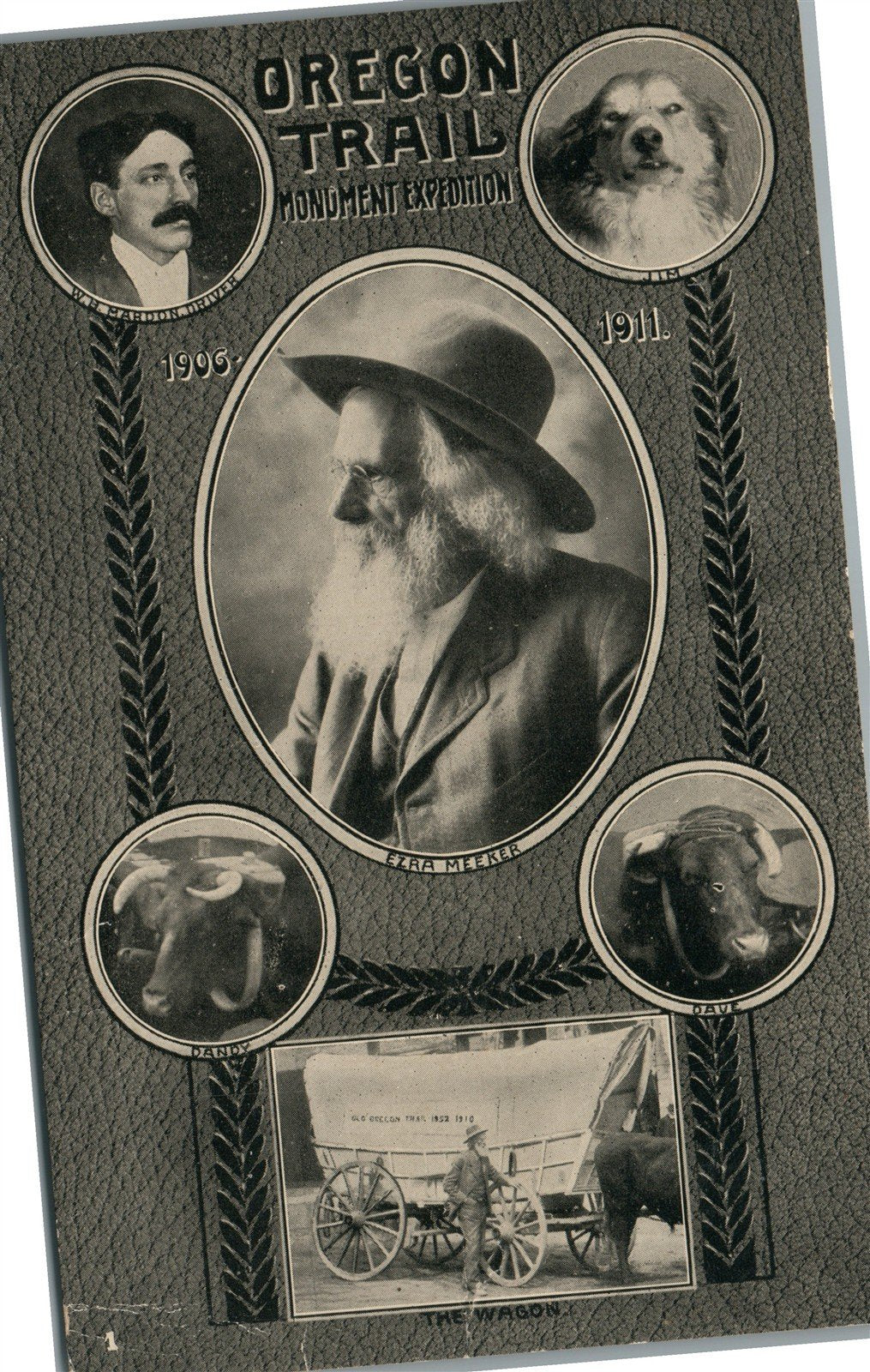 OREGON OR TRAIL MONUMENT EXPEDITION ANTIQUE POSTCARD