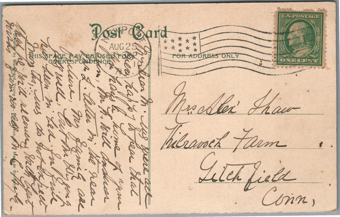 NEWPORT RI GREYSTONE RESIDENCE ANTIQUE POSTCARD