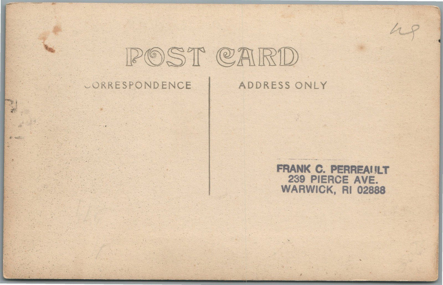 SAKONNET RI TEARNEY BLOCK ANTIQUE REAL PHOTO POSTCARD RPPC