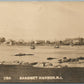 SAKONNET HARBOR RI ANTIQUE REAL PHOTO POSTCARD RPPC