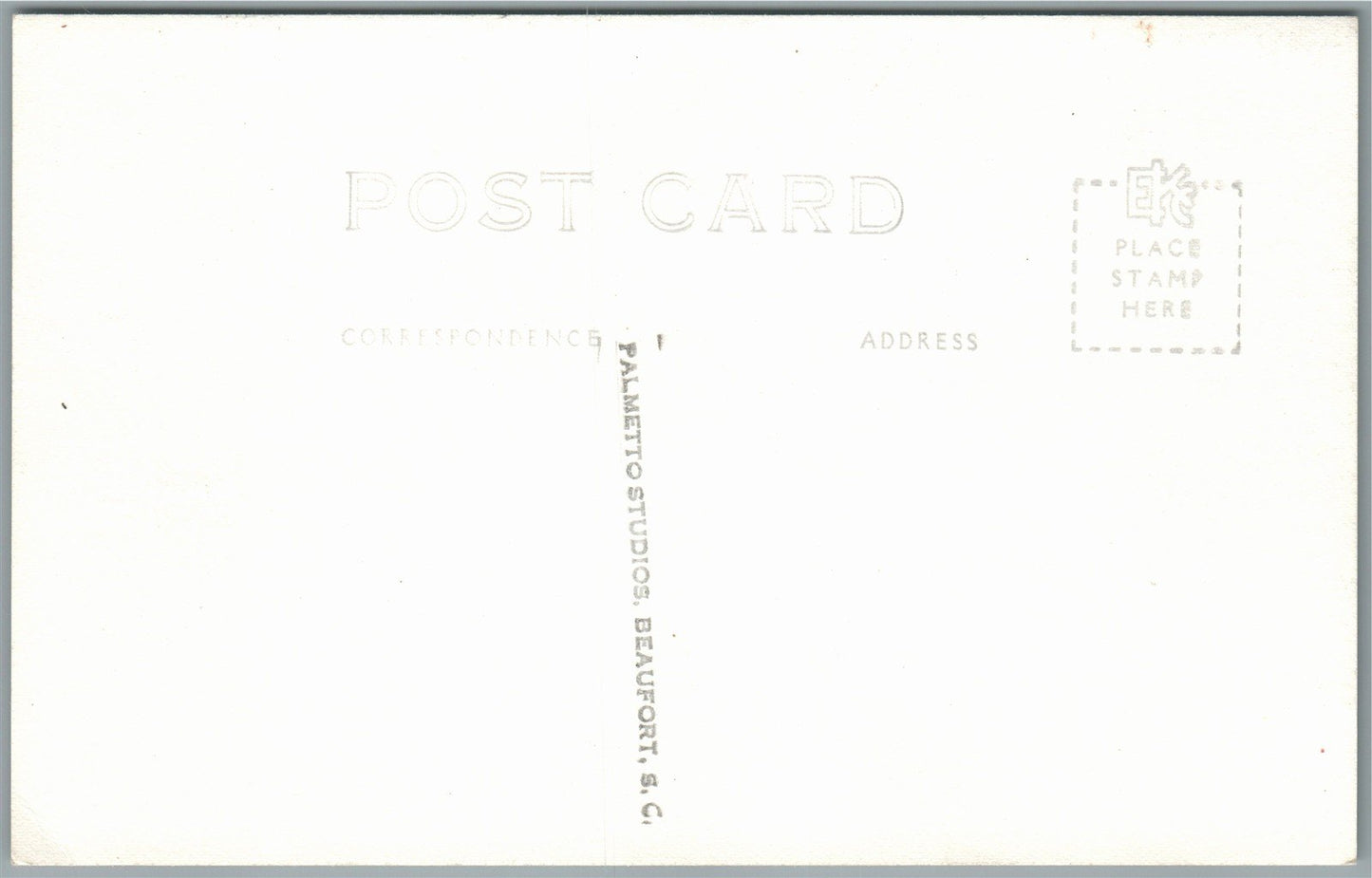 BEAUFORT SC ARCENAL VINTAGE REAL PHOTO POSTCARD RPPC