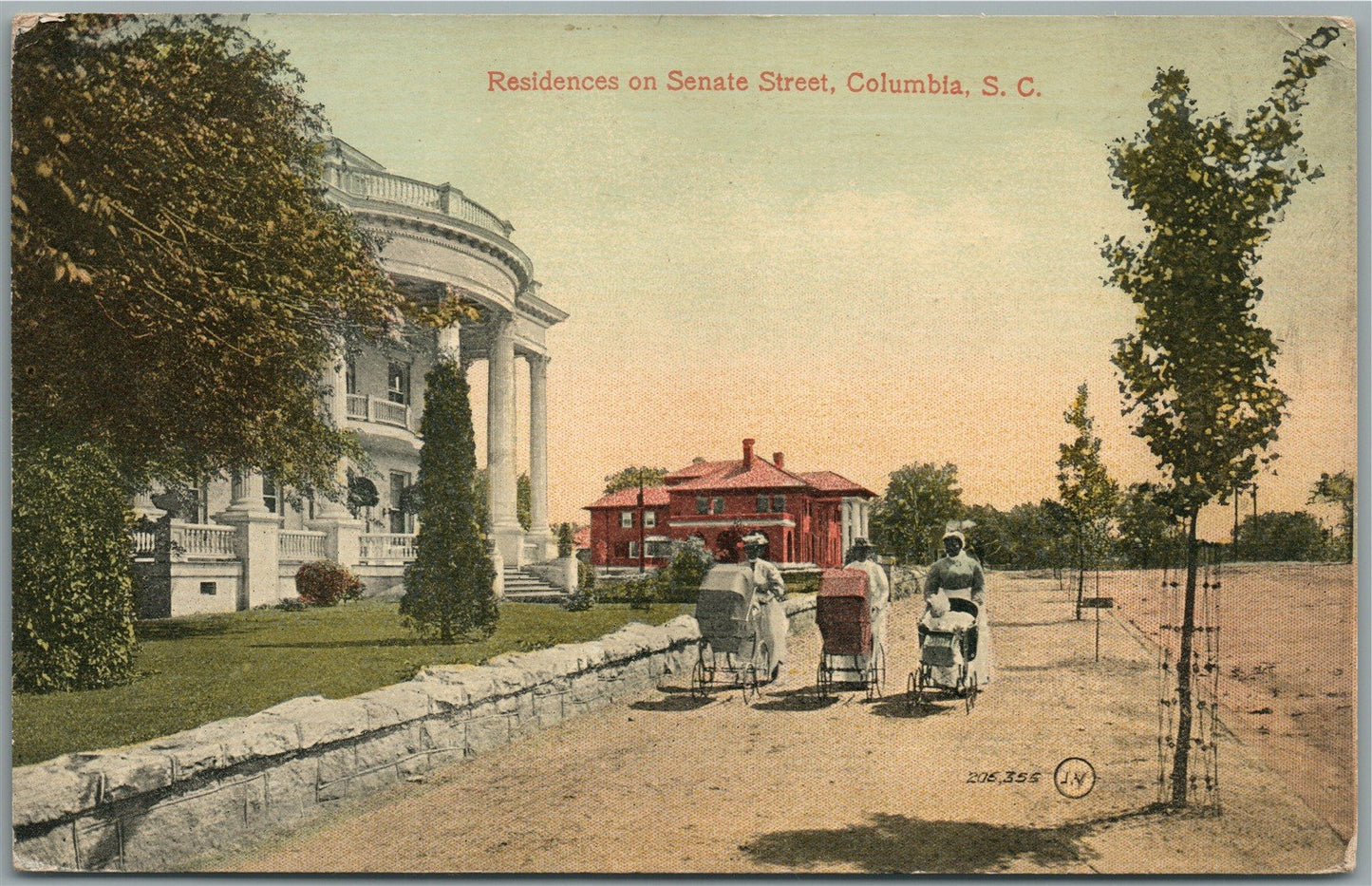 COLUMBIA SC SENATE STREET ANTIQUE POSTCARD